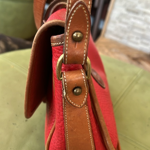 Red Vintage Dooney & Bourke Crossbody - Picture 10 of 13